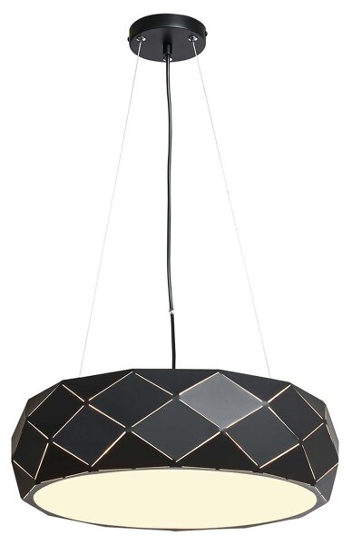 Lustr na lanku REUS 3xE27/40W/230V pr. 47 cm černá