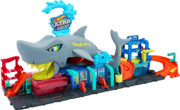 Myčka aut Hot Wheels City Ultimate Shark Mattel HTN82