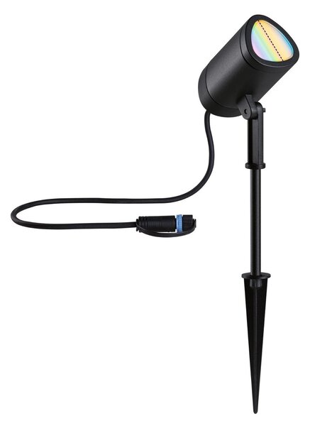 P 94849 Plug & Shine LED bodové zahradní světlo Smart Home Zigbee Shira IP65 RGBW+ 6,5W antracit - PAULMANN