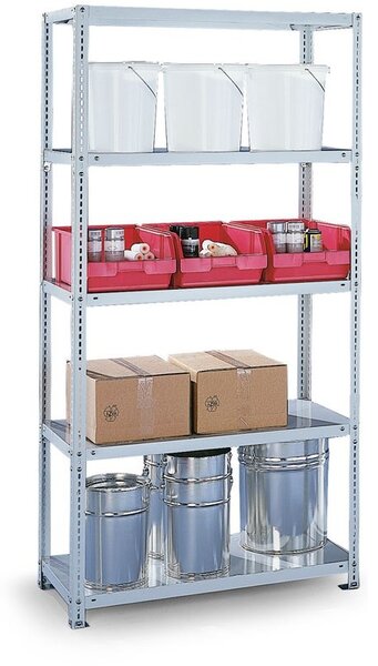 Policový regál FIX, 230 kg, 2000 x 1000 x 400 mm, základní regál