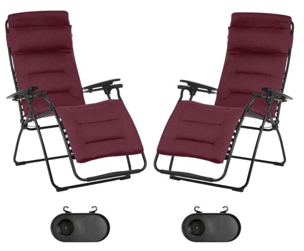 Lafuma FUTURA AirComfort červená Bordeaux set 2 ks