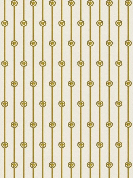 A.S. Création | Vliesová tapeta na zeď Versace 6 79173-1 | 0,53 x 10,05 m | bílá, krémová, zlatá