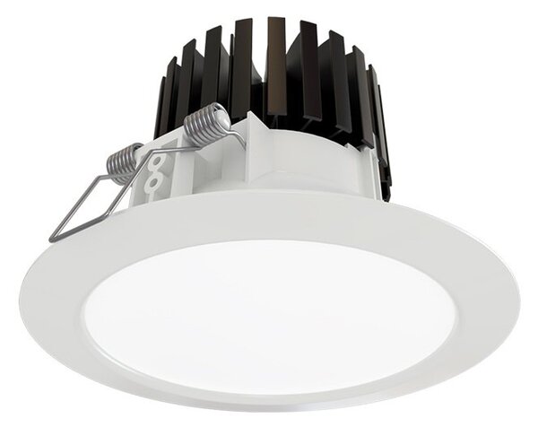 HAL 55-072K-10GHE/830, W Svítidlo vestavné RAVO LED IP44 satin bílé 23,3W 2400lm 3000K (55-072K-10GJV/830, W + 00-00153EI) on/off - HALLA