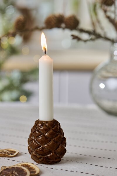Keramický svícen Pine Cone