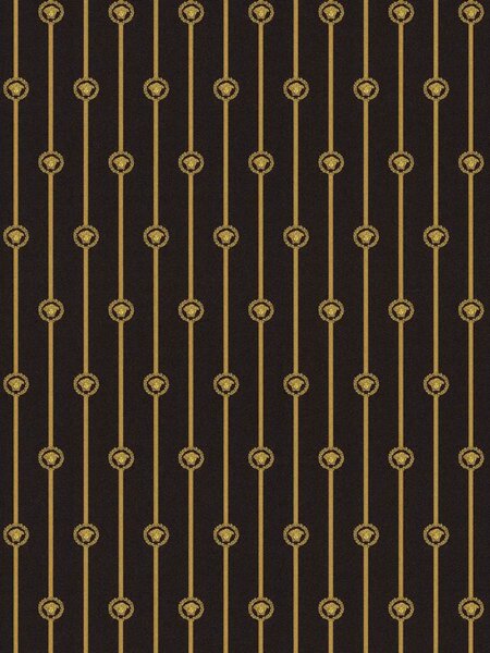 A.S. Création | Vliesová tapeta na zeď Versace 6 79173-2 | 0,53 x 10,05 m | černá, zlatá