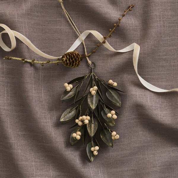 Závěsná dekorace Leaves/Wooden Beads