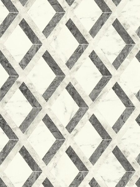 A.S. Création | Vliesová tapeta na zeď Versace 6 79133-3 | 0,53 x 10,05 m | krémová, šedá, černá