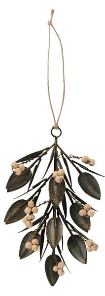 Závěsná dekorace Leaves/Wooden Beads
