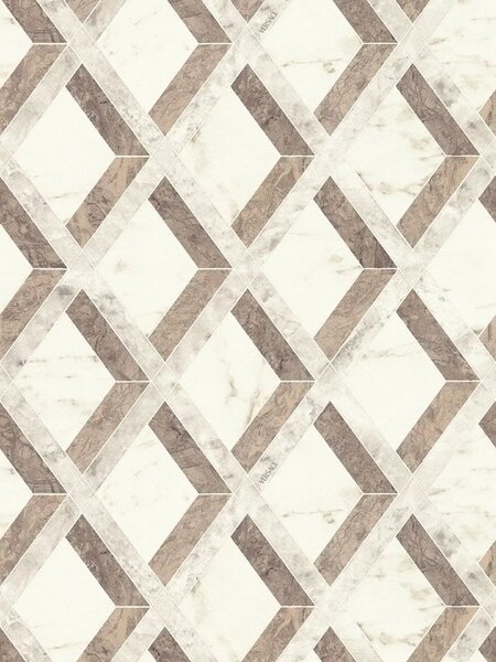 A.S. Création | Vliesová tapeta na zeď Versace 6 79133-4 | 0,53 x 10,05 m | bílá, krémová, šedá, béžová