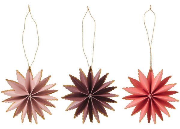Papírová dekorace Snowflake in Colours Varianta A