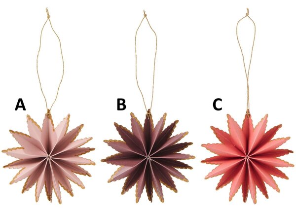 Papírová dekorace Snowflake in Colours Varianta A