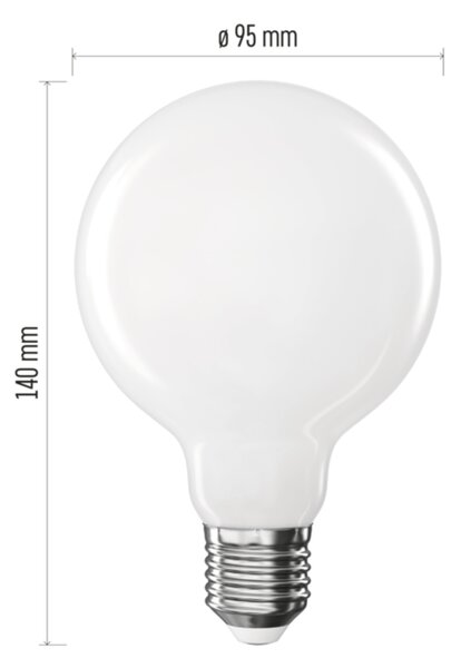 LED žárovka filament ZF2D53 E27, 7,8W, neutrální bílá