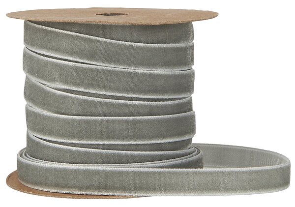 Sametová stuha na špulce Grey – 10 m