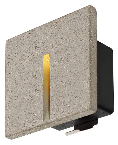 LA 1006407 CONCRETO EL nástěnné zápustné svítidlo šedé, 3,2 W, 15 lm, 3000 K - BIG WHITE (SLV)