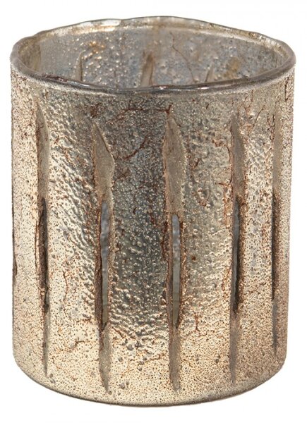 Skleněná čajová svíčka Houder Gold 11*13 cm – 11x13 cm