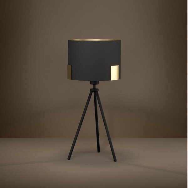 Eglo 39965 - Stolní lampa TORTOLA 1xE27/40W/230V černá/zlatá