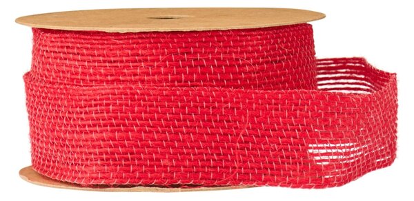 Jutová stuha Red – 5 m
