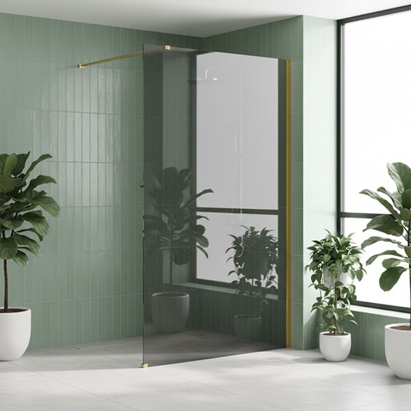 Sprchová zástěna Rea Flexi Grey / Gold 120