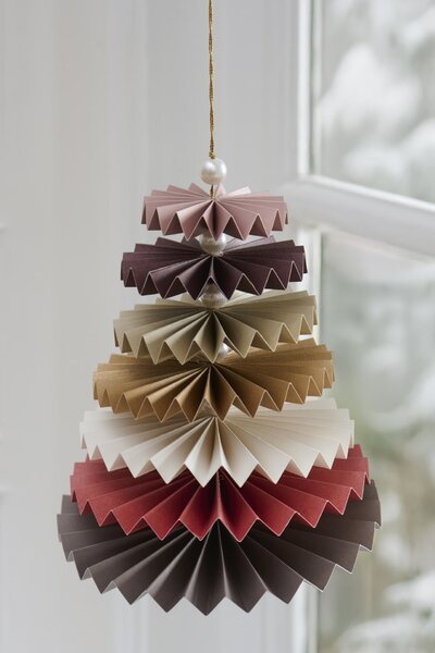 Závěsný papírový stromeček Rosettes and Beads