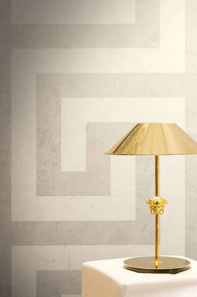 A.S. Création | Vliesová tapeta na zeď Versace 6 79174-5 | 0,53 x 10,05 m | krémová, šedá