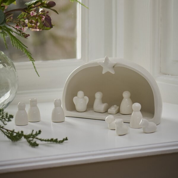 Porcelánový betlém Crib – 11 figurek