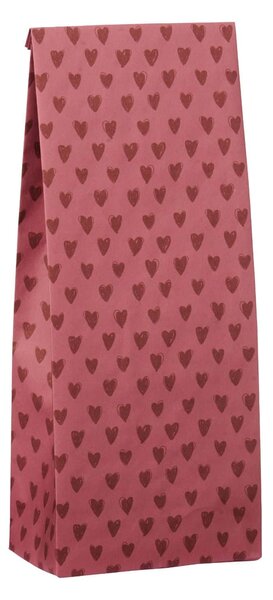 Papírový sáček Desert Rose Hearts 30,5 cm – set 5 ks