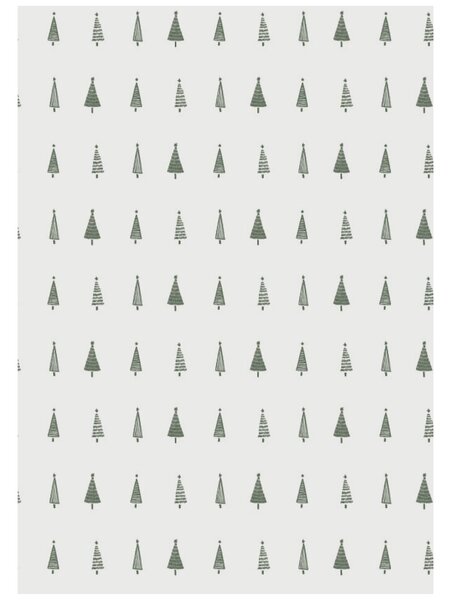 Vánoční balicí papír Green Christmas Trees – 5 m
