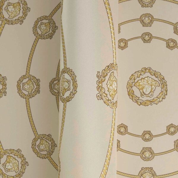 A.S. Création | Vliesová tapeta na zeď Versace 6 79175-3 | 0,53 x 10,05 m | krémová, béžová, zlatá