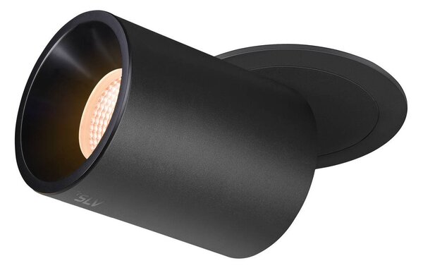 LA 1007032 NUMINOS® PROJECTOR L stropní zápustné svítidlo 2700 K, 40°, válcové, černé/černé - BIG WHITE (SLV)