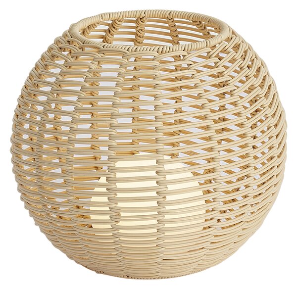Venkovní stolní lampa Taupe 30 cm vč. LED dobíjecí s USB-C IP44 - Oli