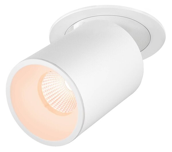 LA 1007045 NUMINOS® PROJECTOR L stropní zápustné svítidlo, 2700 K, 55°, válcové, bílé/bílé - BIG WHITE (SLV)