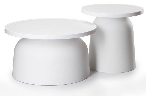 HowHomely Sada 2 ks konferenčních stolků Otto bílá