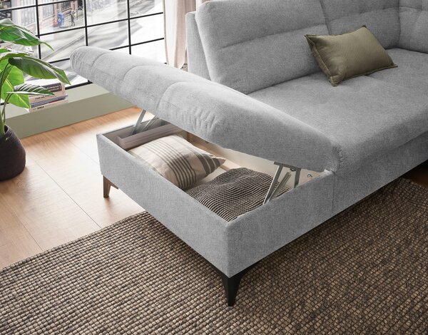 SEDACÍ SOUPRAVA, textil, světle šedá MID.YOU - Sedací soupravy, Online Only