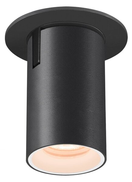 LA 1006874 NUMINOS® PROJECTOR XS stropní zápustné svítidlo, 2700 K, 55°, válcové, černé/bílé - BIG WHITE (SLV)