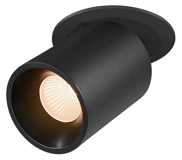 LA 1007032 NUMINOS® PROJECTOR L stropní zápustné svítidlo 2700 K, 40°, válcové, černé/černé - BIG WHITE (SLV)