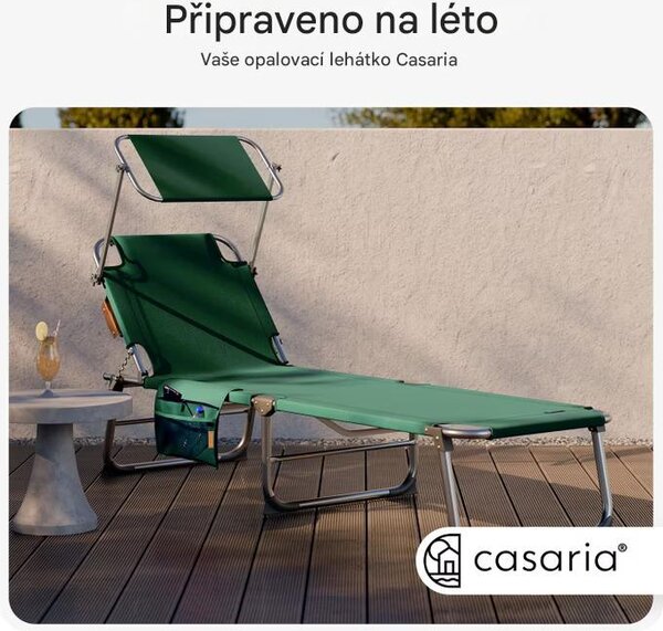 Deuba Zahradní lehátko Ibiza - zelená