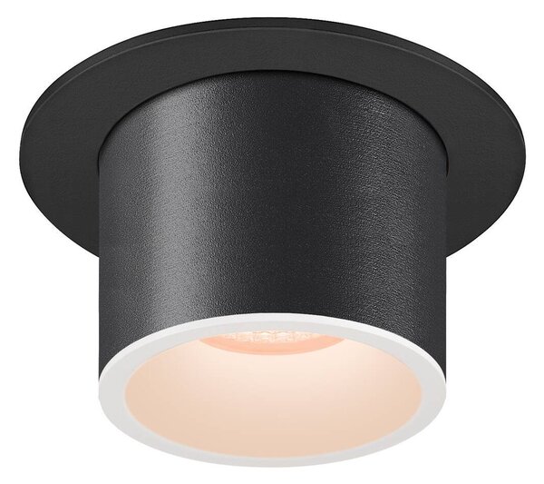LA 1006982 NUMINOS® PROJECTOR M stropní zápustné svítidlo, 2700 K, 55°, válcové, černé/bílé - BIG WHITE (SLV)