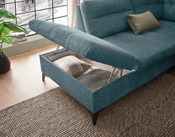 SEDACÍ SOUPRAVA, textil, modrá MID.YOU - Sedací soupravy, Online Only