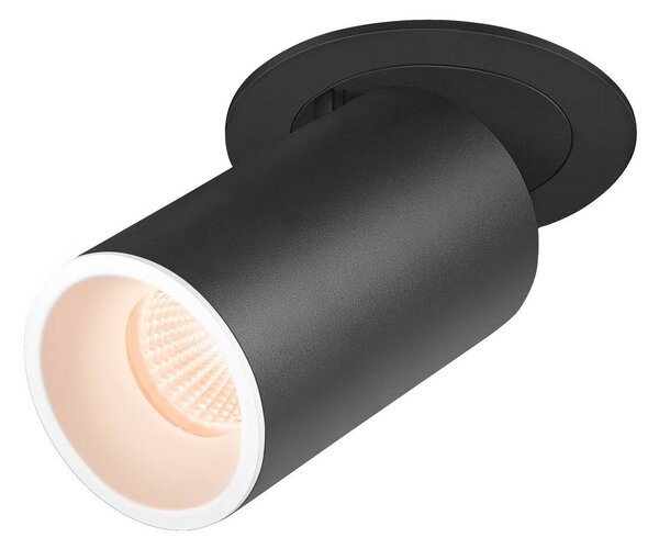 LA 1006982 NUMINOS® PROJECTOR M stropní zápustné svítidlo, 2700 K, 55°, válcové, černé/bílé - BIG WHITE (SLV)