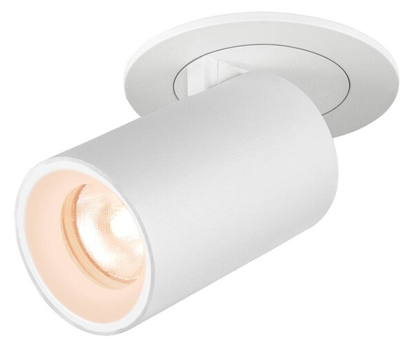 LA 1006880 NUMINOS® PROJECTOR XS stropní zápustné svítidlo, 2700 K, 40°, válcové, bílé/bílé - BIG WHITE (SLV)