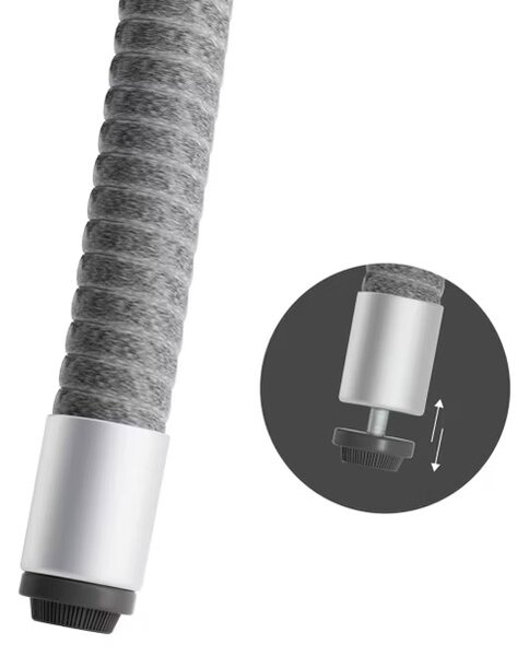 Deuba Ratanový stůl Ø80 cm - šedý