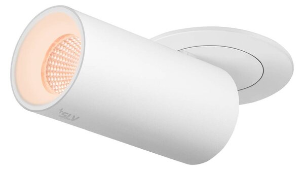 LA 1006937 NUMINOS® PROJECTOR S stropní zápustné svítidlo, 2700 K, 55°, válcové, bílé/bílé - BIG WHITE (SLV)
