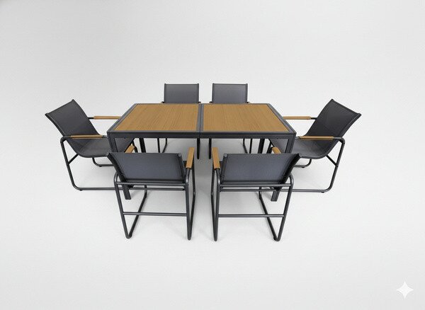 Set zahradního nábytku NORA antracitový SUR3549