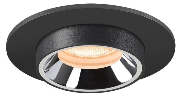 LA 1006875 NUMINOS® PROJECTOR X stropní zápustné svítidlo, 2700 K, 55°, válcové, černé/chrom - BIG WHITE (SLV)