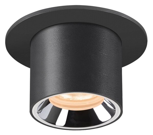 LA 1006875 NUMINOS® PROJECTOR X stropní zápustné svítidlo, 2700 K, 55°, válcové, černé/chrom - BIG WHITE (SLV)
