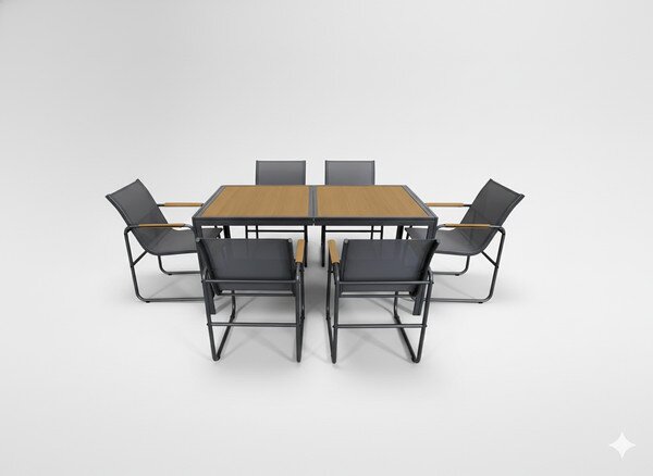 Set zahradního nábytku NORA antracitový SUR3549