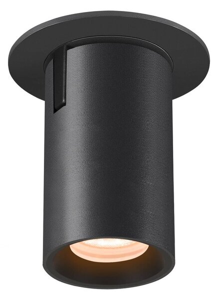 LA 1006873 NUMINOS® PROJECTOR XS stropní zápustné svítidlo 2700 K, 55°, válcové, černé/černé - BIG WHITE (SLV)