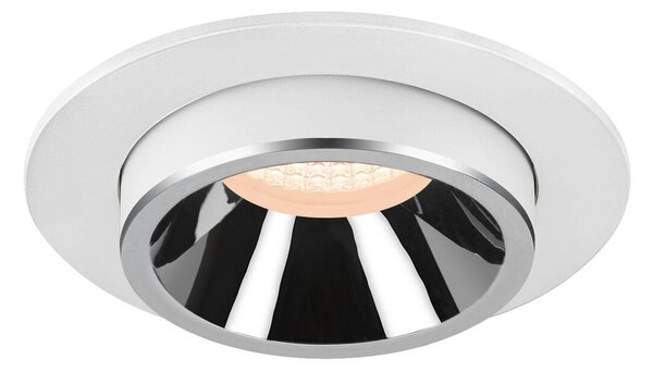 LA 1006992 NUMINOS® PROJECTOR M stropní zápustné svítidlo, 2700 K, 55°, válcové, bílé/chrom - BIG WHITE (SLV)