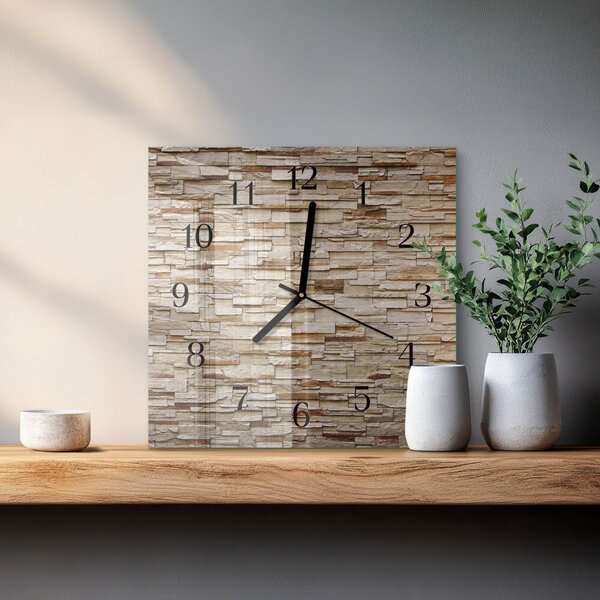 Skleněné hodiny na stěnu Slínek zskc-30x30-00058871