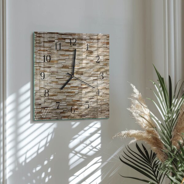 Skleněné hodiny na stěnu Slínek zskc-30x30-00058871